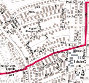 Karte der Siedlung Freudenberg